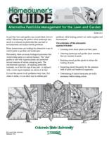 Homeowner's guide, alternative pest management for the lawn and garden