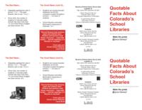Quotable facts about Colorado's school libraries