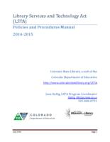 Library Services and Technology Act (LSTA) policies and procedures manual 2014-2015