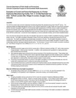 Evaluation of current and future soil exposures at a former explosives manufacturing facility. Part II. On-site restricted use area, DuPont Louviers site, Village of Louviers, Douglas County, Colorado