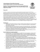 Evaluation of current and future soil exposures at a former explosives manufacturing facility. Part 1. On-site restricted use area, DuPont Louviers site, Village of Louviers, Douglas County, Colorado