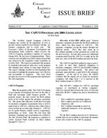 The CAPCO program and 2004 legislation