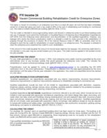 Vacant commercial building rehabilitation credit for enterprise zones