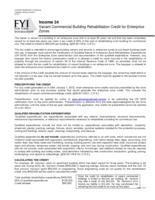 Vacant commercial building rehabilitation credit for enterprise zones