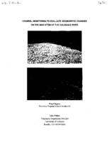 Channel monitoring to evaluate geomorphic changes on the main stem of the Colorado River