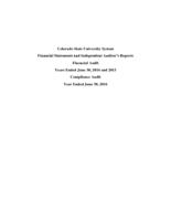 Colorado State University System financial statements and independent auditor's reports : financial audit years ended June 30, 2016 and 2015, compliance audit year ended June 30, 2016
