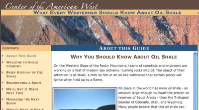 What every westerner should know about oil shale
