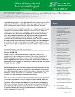 Supporting postsecondary and workforce readiness : introduction to the Colorado academic standards