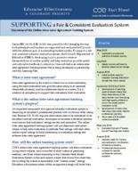 Supporting a fair & consistent evaluation system : overview of the online inter-rater agreement training system