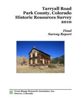 Tarryall Road, Park County, Colorado, historical resources survey, 2010 : final survey report