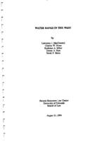 Water banks in the West