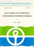 Health hazards in the distribution of treated municipal wastewater for irrigation
