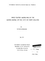 Input-output modeling of the water system of the city of Fort Collins