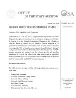 Higher education enterprise status