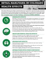 Retail marijuana in Colorado, health effects