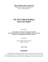 The 3M Coalbed methane reservoir model