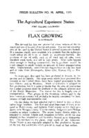 Flax growing