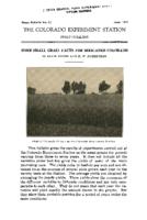 Some small grain facts for irrigated Colorado