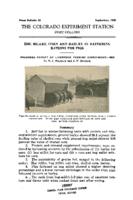 Hog millet, corn and barley in fattening rations for pigs : progress report of livestock feeding experiment, 1929