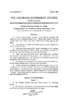 Feedlot fattening rations for lambs : progress report of livestock feeding experiment, 1930
