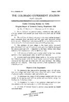 Feedlot fattening rations for cattle : progress report of livestock feeding experiment, 1930