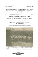 Feedlot fattening rations for lambs : report of 1931 test and summary of 1930 and 1931 results : progress report of livestock feeding experiment, two years' results
