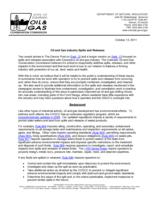 Oil and gas industry spills and releases