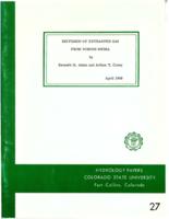 Diffusion of entrapped gas from porous media