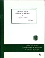 Drainage design based upon aeration