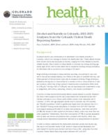 Alcohol and suicide in Colorado, 2011-2015 : analyses from the Colorado Violent Death Reporting System