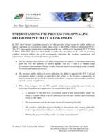 Understanding the process for appealing decisions on utility siting issues