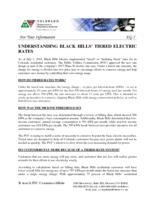 Understanding  Black Hill's tiered electric rates