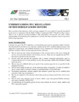 Understanding PUC regulation of household goods movers