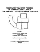 The water transfer process as a management option for meeting changing water demands