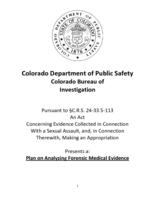 Plan on analyzing forensic medical evidence