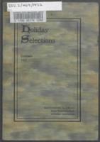Holiday selections, Colorado 1922