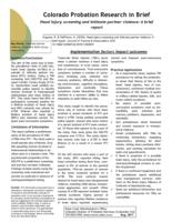 Head injury screening and intimate partner violence : a brief report