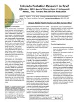 Offenders with mental illness have criminogenic needs, too : toward recidivism reduction