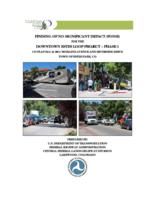 Finding of no significant impact for the downtown Estes loop project, phase 1 : CO flap 34(1) & 36(1) Moraine Avenue and Riverside Drive, town of Estes Park, CO