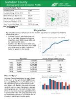 Gunnison County demographic and economic profile