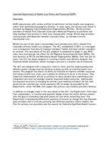 Colorado Results First Health Findings. Attachment 3: HCPF Overview.