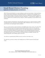 Small rural district funding : explanation of funding calculation and distribution