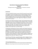 Innovation in Colorado and the West Midlands