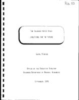 The Colorado water study : directions for the future : legal studies