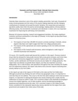 Economic and fiscal impact study, Colorado State University