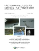 State Highway 9 wildlife crossings monitoring, year 4 progress report : December 2015 through April 2019