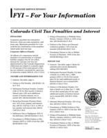Colorado civil tax penalties and interest
