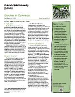 Biochar in Colorado