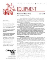 Alcohol for motor fuels