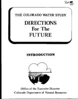 The Colorado water study : directions for the future : introduction